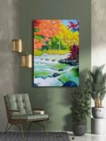 Autumn River painting