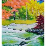 Autumn River painting