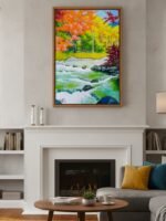 Autumn River painting