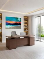 Beach Moon Waves Night Acrylic Painting