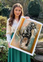 ''Black Horse'' Fine Art Print