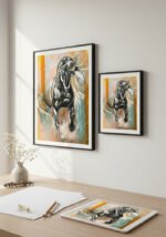 ''Black Horse'' Fine Art Print