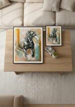 ''Black Horse'' Fine Art Print