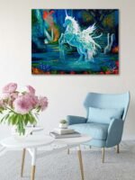 Celestial Unicorn of the Enchanted Forest