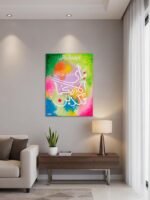 Fabi Ayyi ala i Rabbikuma Tukazziban Calligraphy Acrylic Painting