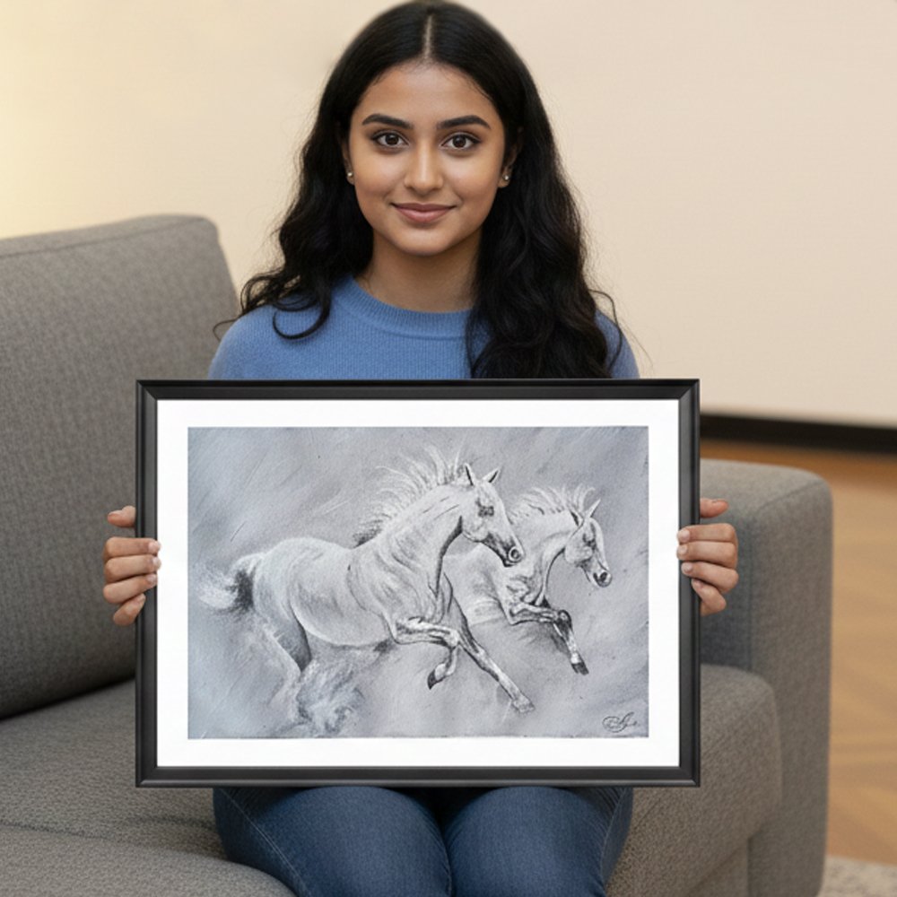 Horse Painting By Ayesha Art Gallery