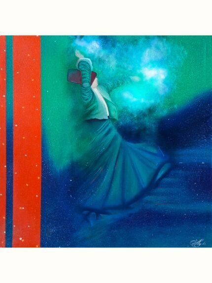 Sufi Rumi Whirling Dervish Painting
