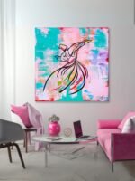 Sufi Whirling Dervish Abstract Painting