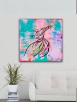 Sufi Whirling Dervish Abstract Painting