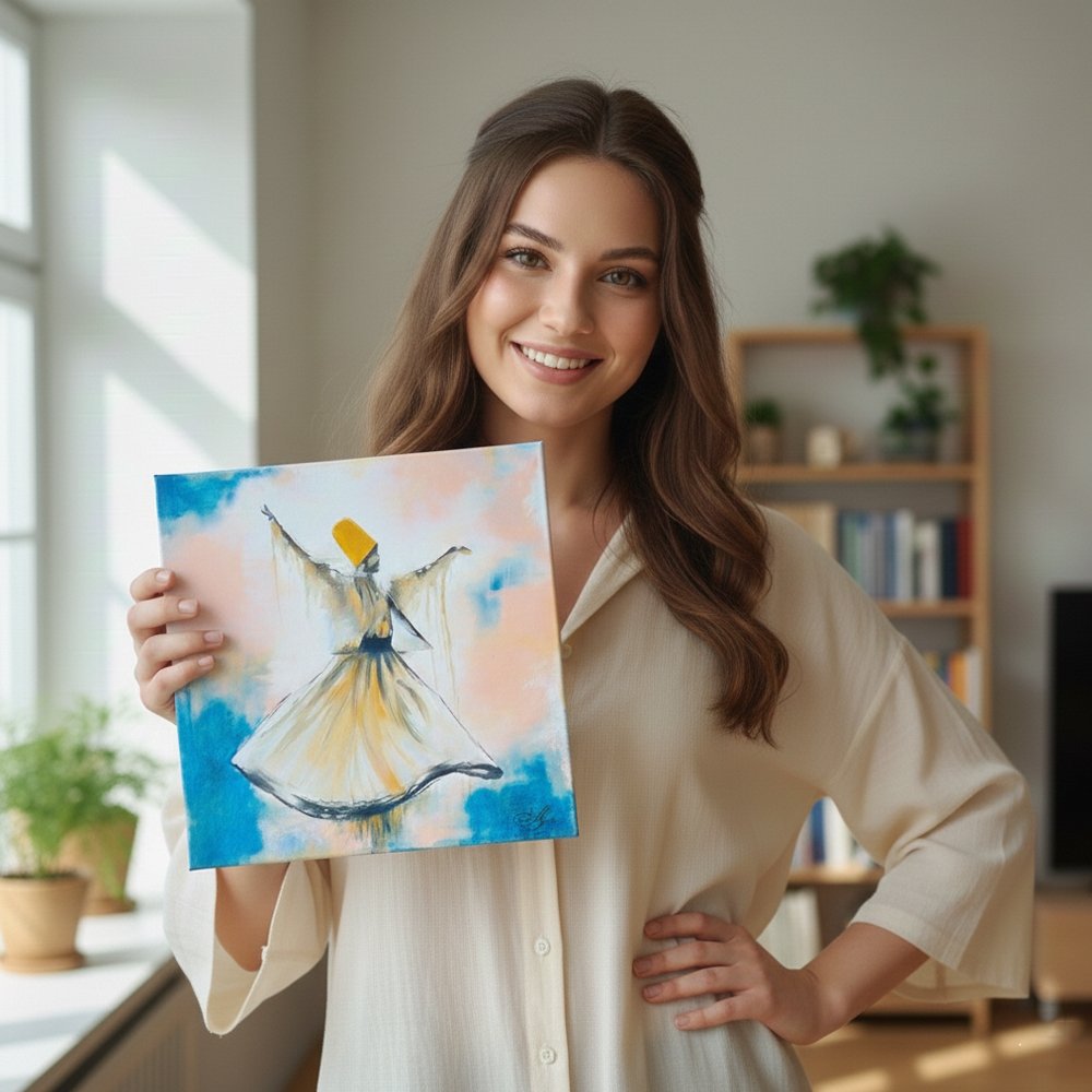 Sufi Whirling Dervish By Ayesha Art Gallery