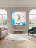 Sufi Whirling Dervish Textured Painting