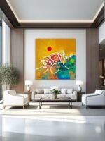 Qul Huwallahu Ahad Allahu Samad Islamic Calligraphy Painting