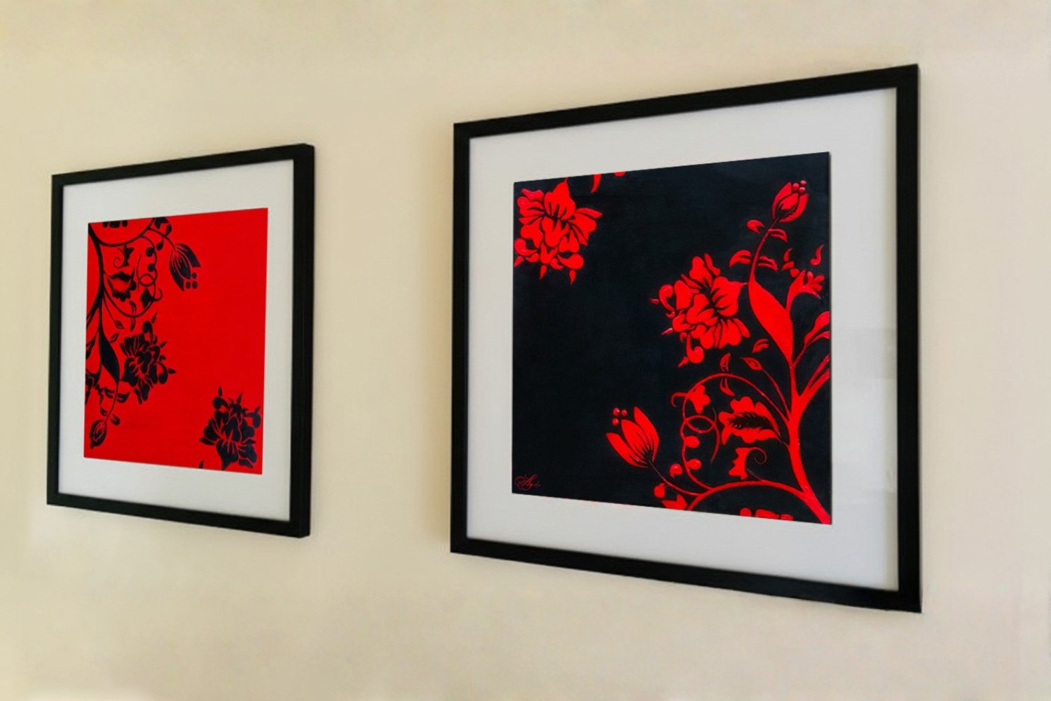 Crimson-Bloom-Flower-Painting-by-Ayesha-Art-Gallery-1