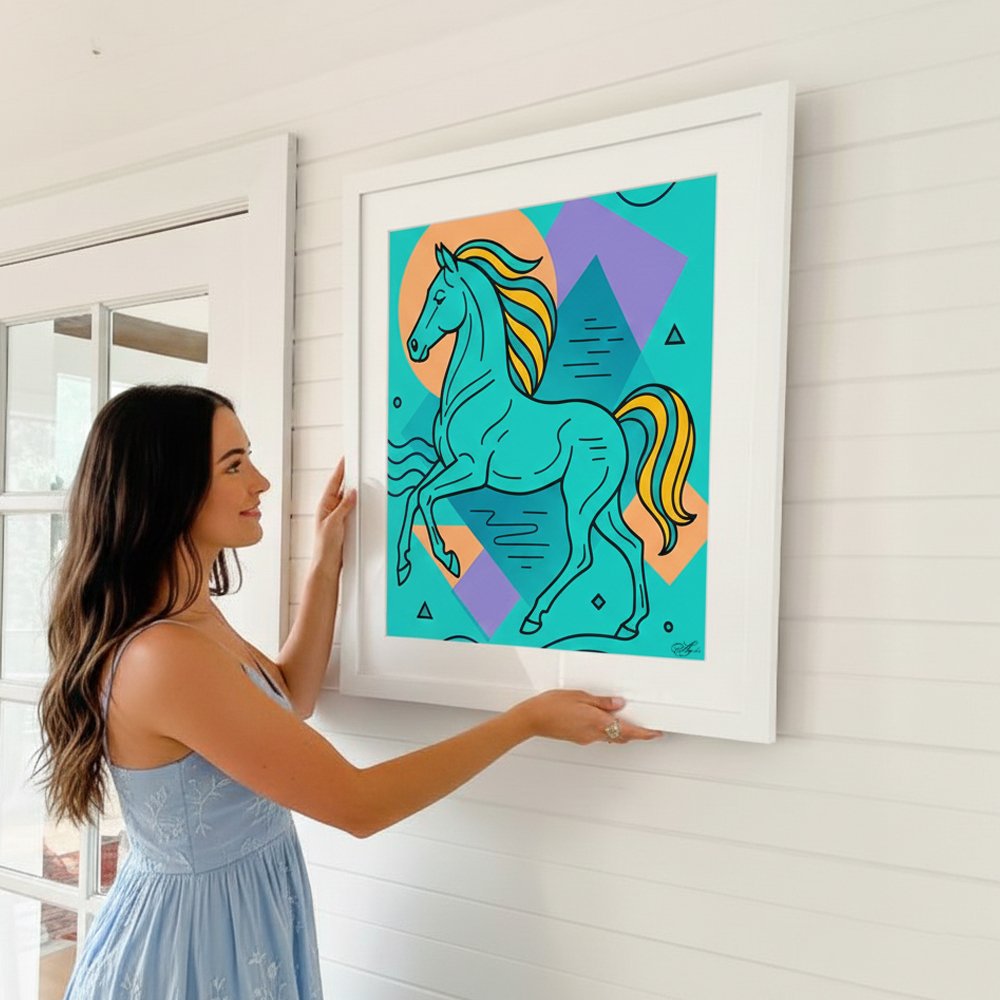 Prism Pony fine art print by Ayesha Art Gallery