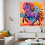 Vibrant Spirit Horse Painting by Ayesha Art Gallery