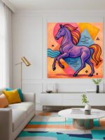Vibrant Spirit Horse Painting by Ayesha Art Gallery