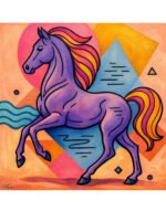 Vibrant Spirit Horse Painting by Ayesha Art Gallery