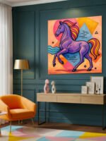 Vibrant Spirit Horse Painting by Ayesha Art Gallery